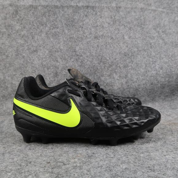 Nike Other - Nike Shoes Kids 2 Soccer Cleats Jr Tiempo Legend 8 Club MG Black Volt Lace Up